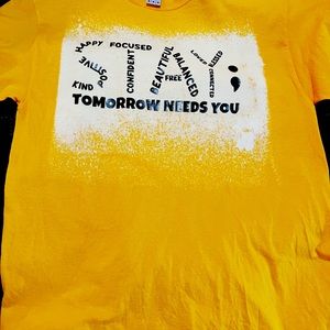 Custom TShirt. STAY ; Mental Health Awareness TShirt. Custom Acid Washed TShirt.